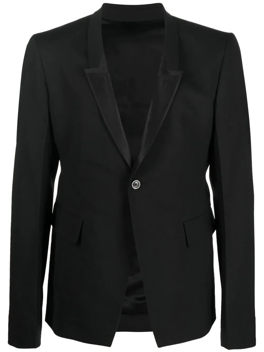 peak-lapel single-breasted blazer - 1