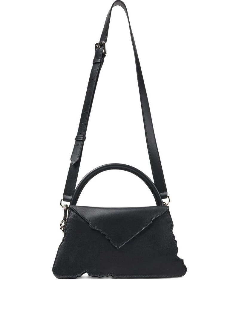 scalloped-edge top-handle shoulder bag 1