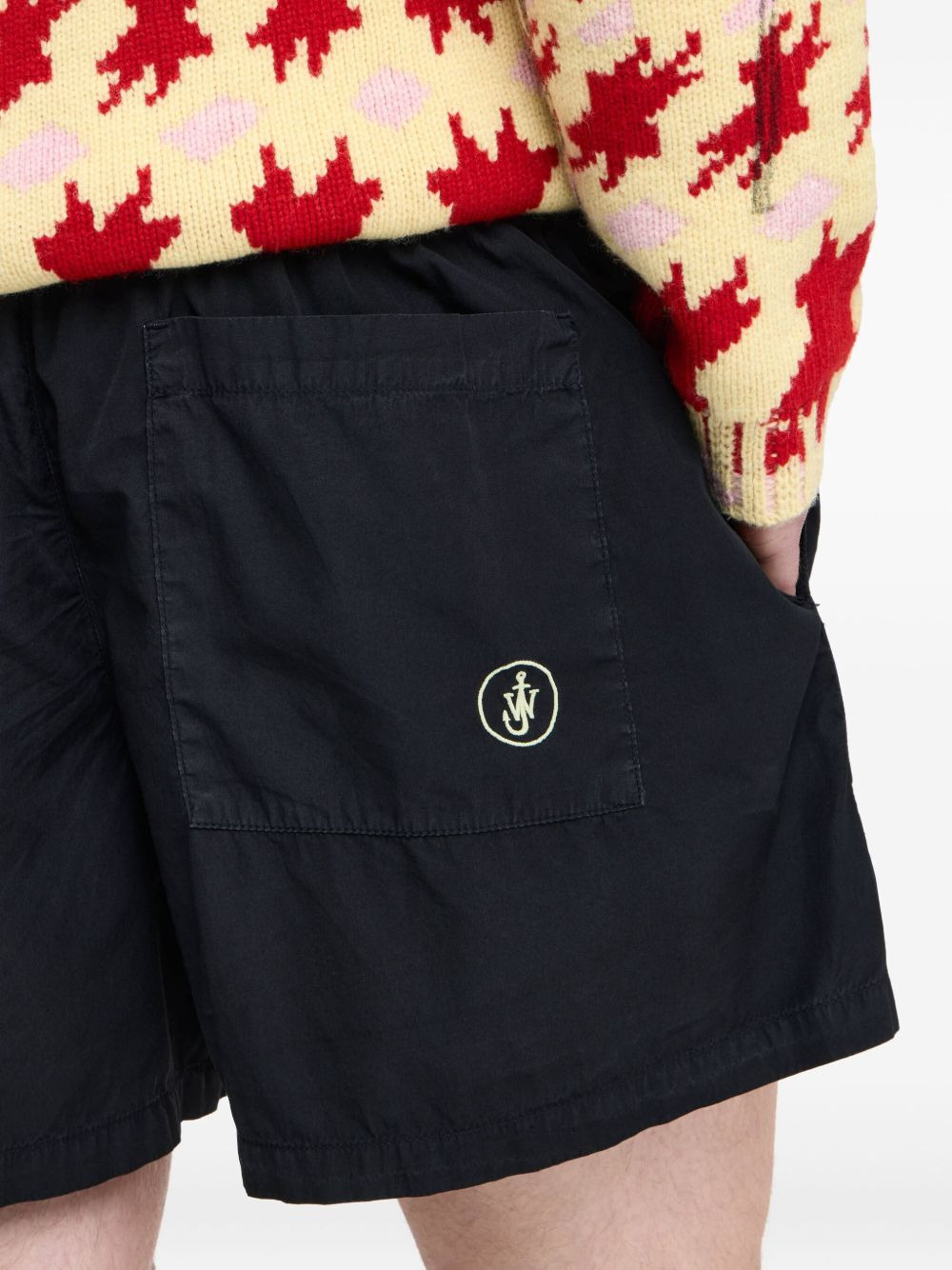Anchor-embroidered shorts - 5