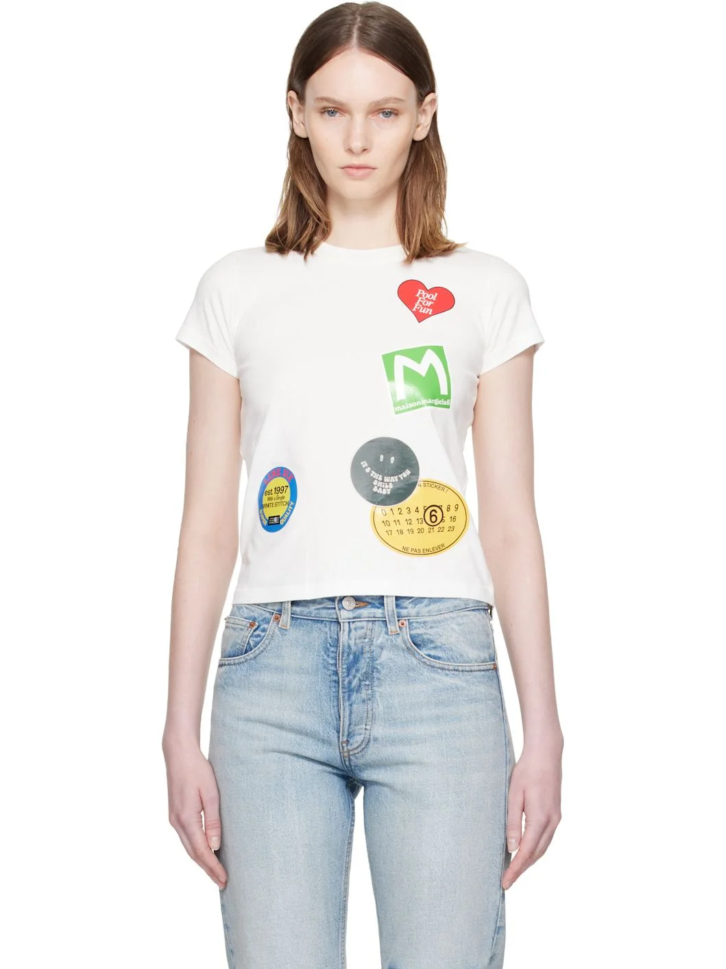White Sticker T-shirt - 1