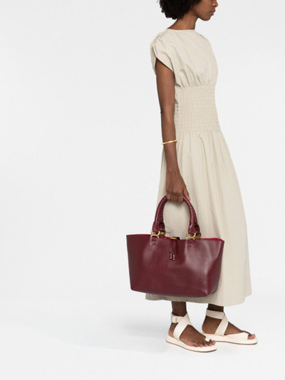 Chloé open-top leather tote bag outlook