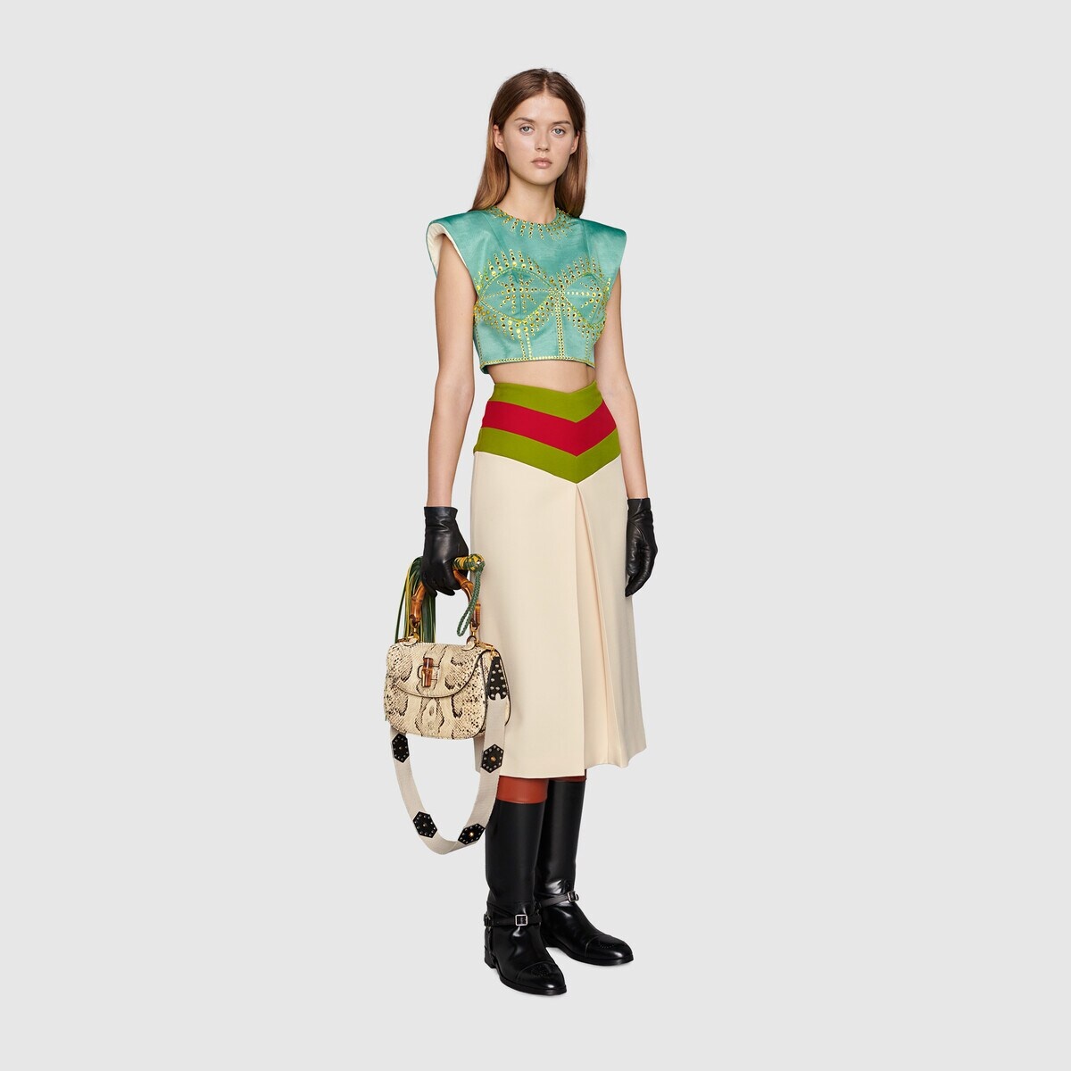 Chevron vintage Web skirt - 2