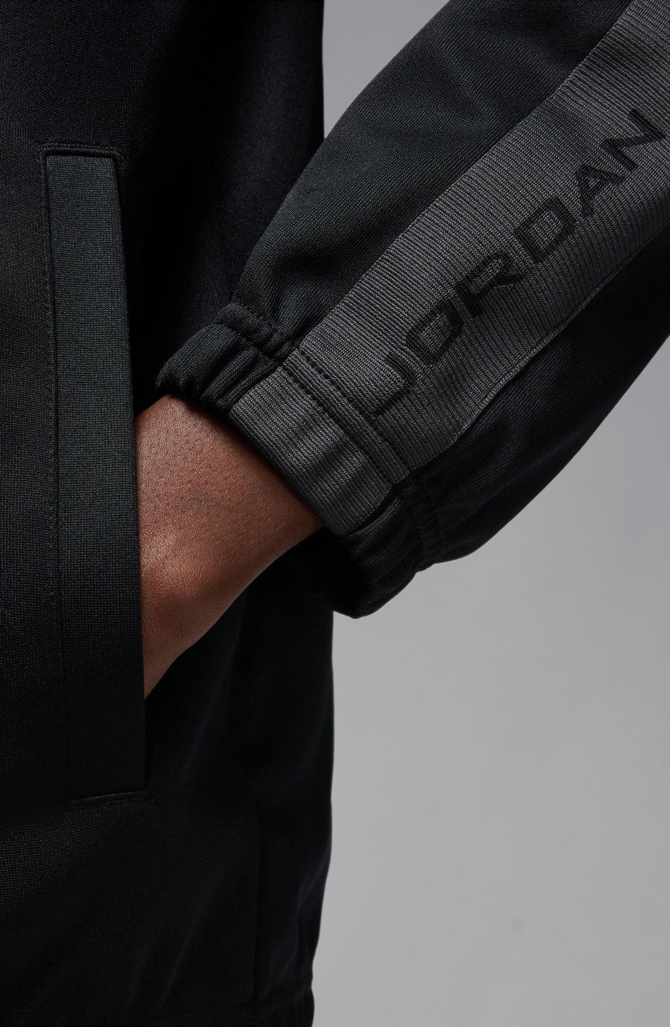 Jordan Essentials Track Jacket in Black/Anthracite at Nordstrom - 3