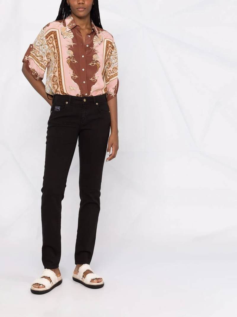 VERSACE JEANS COUTURE slim-fit cotton jeans outlook
