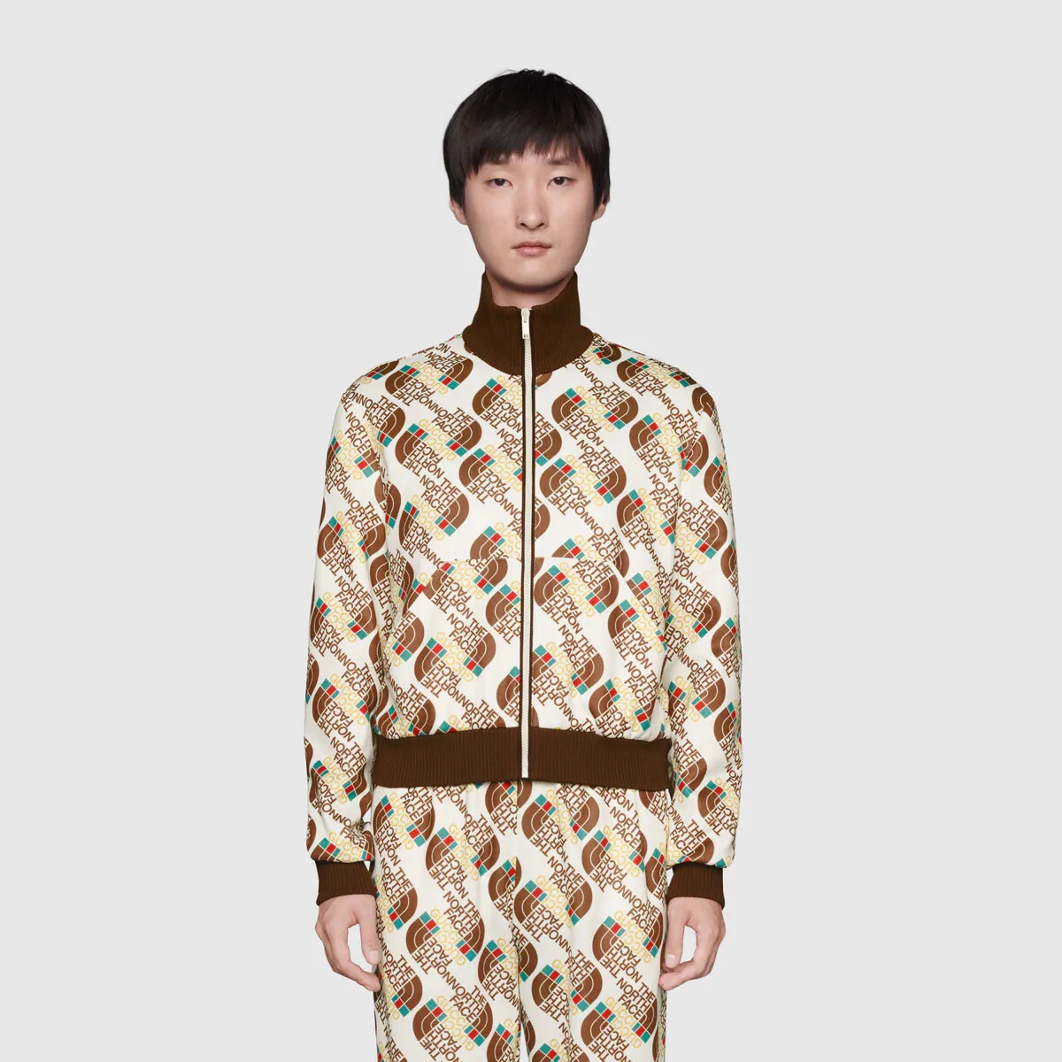 The North Face x Gucci Web print technical jersey jacket - 3