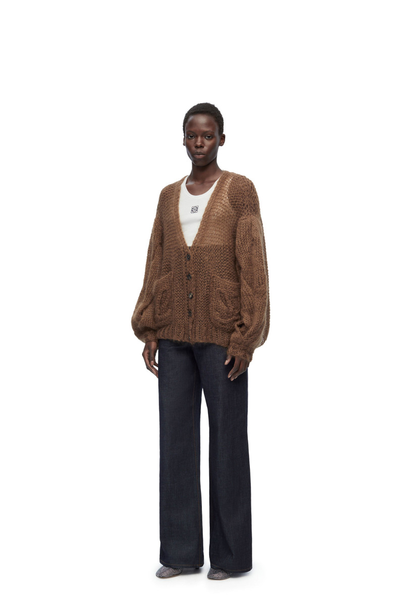 Loewe Anagram cardigan in mohair outlook