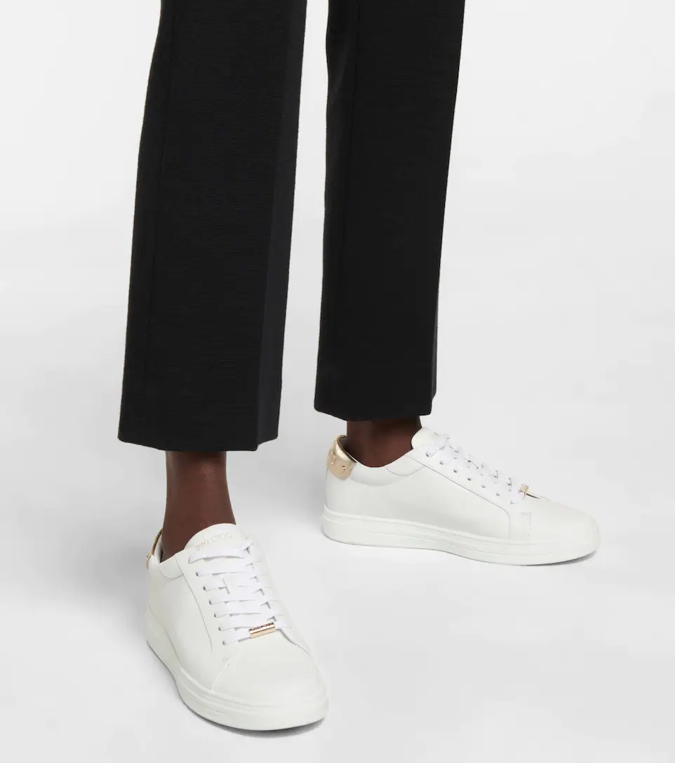 JIMMY CHOO Rome/F leather sneakers | mytheresa | REVERSIBLE