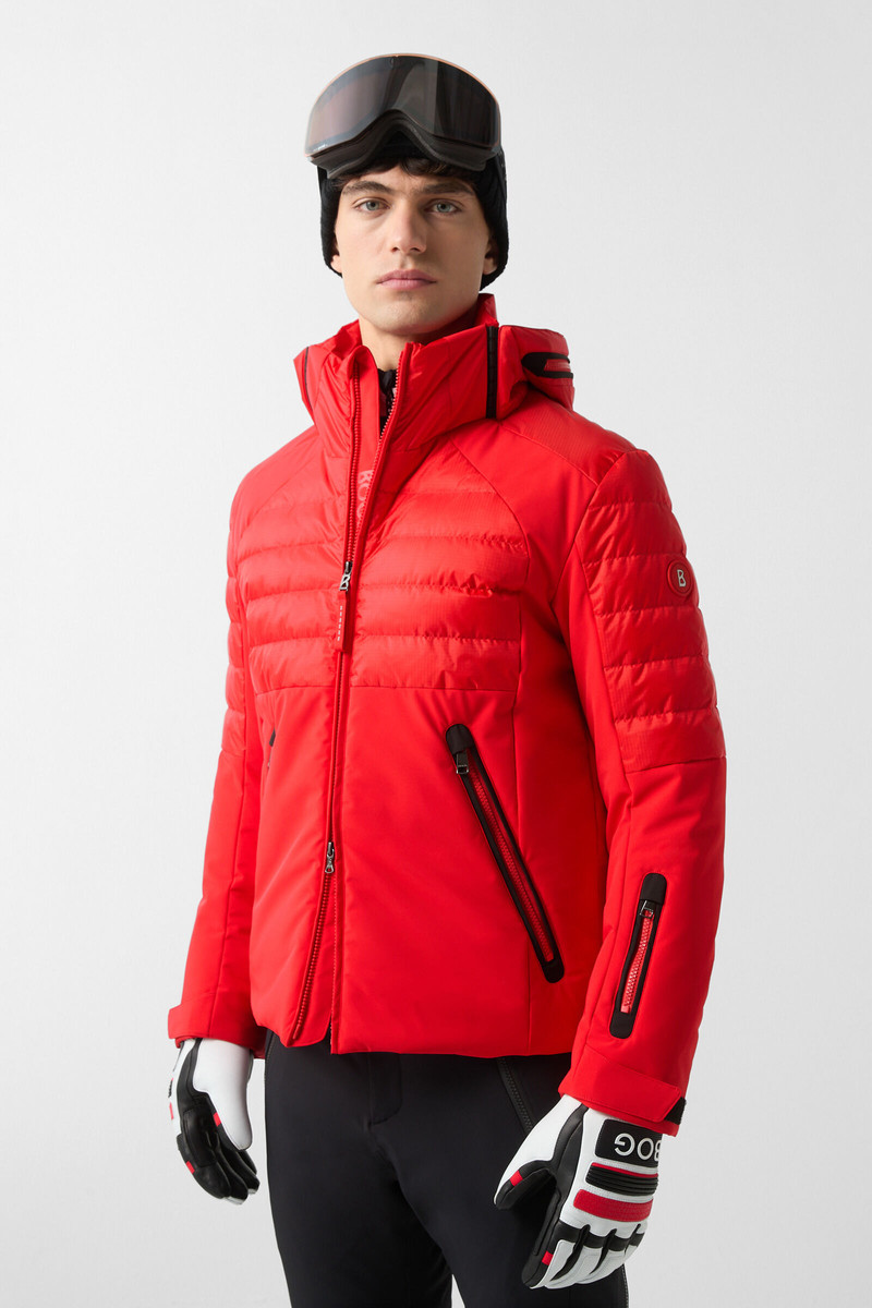 Henik down ski jacket in Red 2