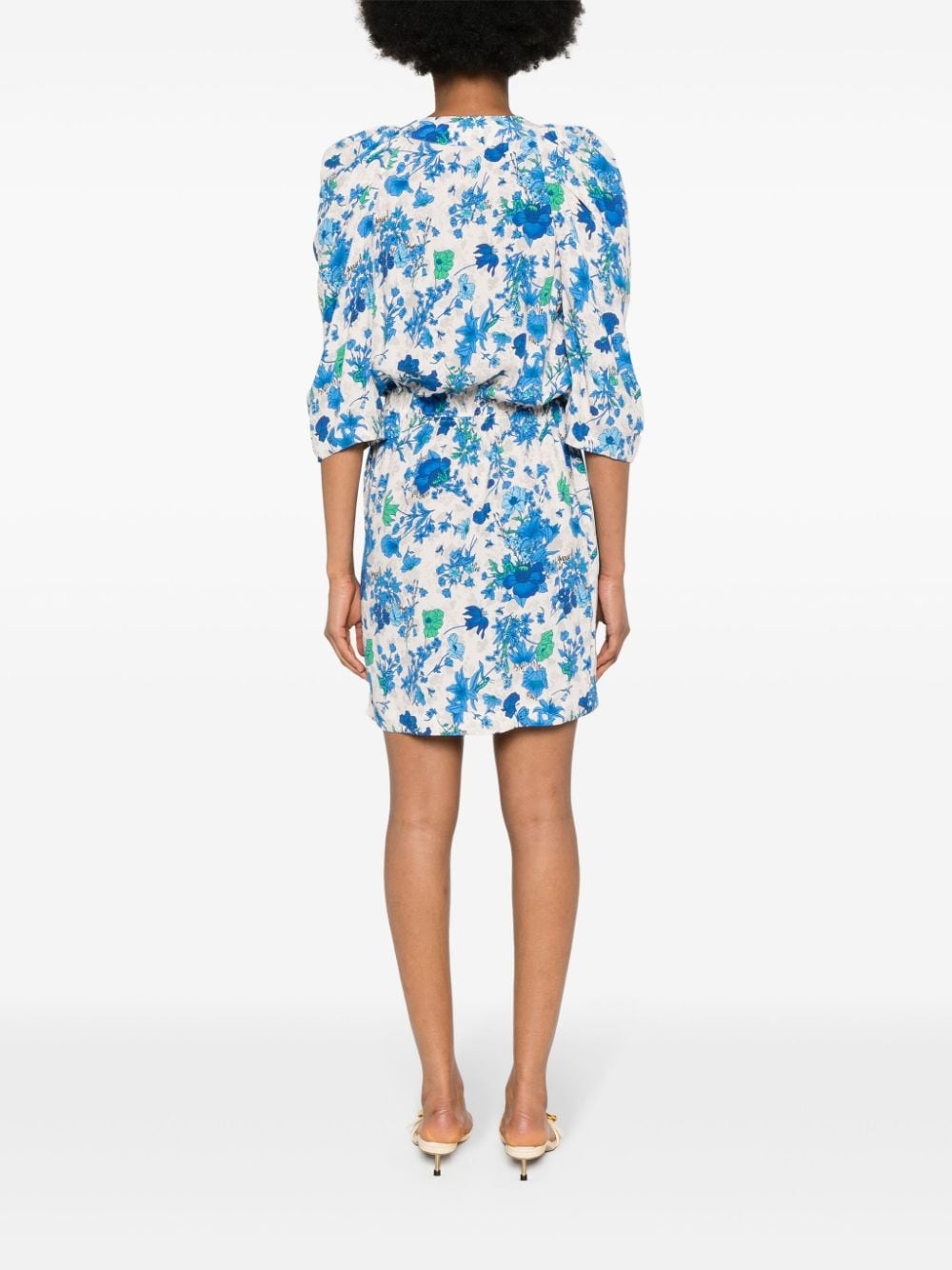 Ruz floral-print midi dress - 4