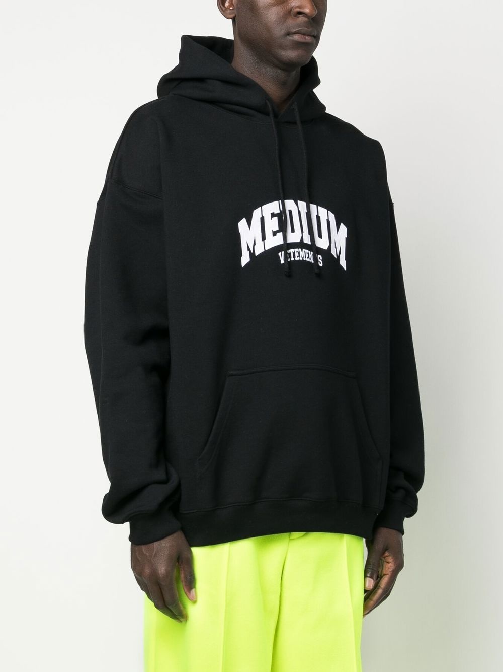 embroidered logo graphic-detail hoodie - 3