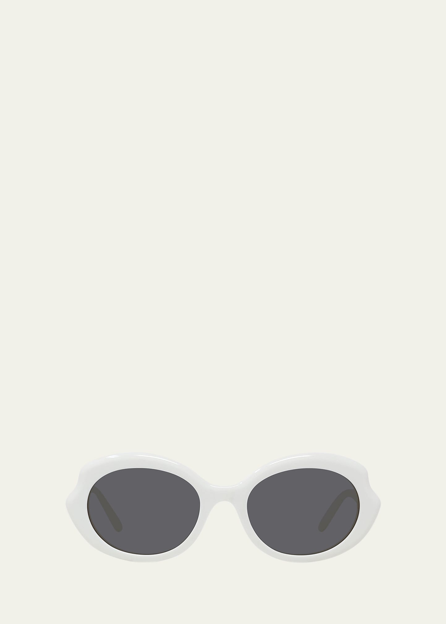 Round Slim Acetate Sunglasses - 1