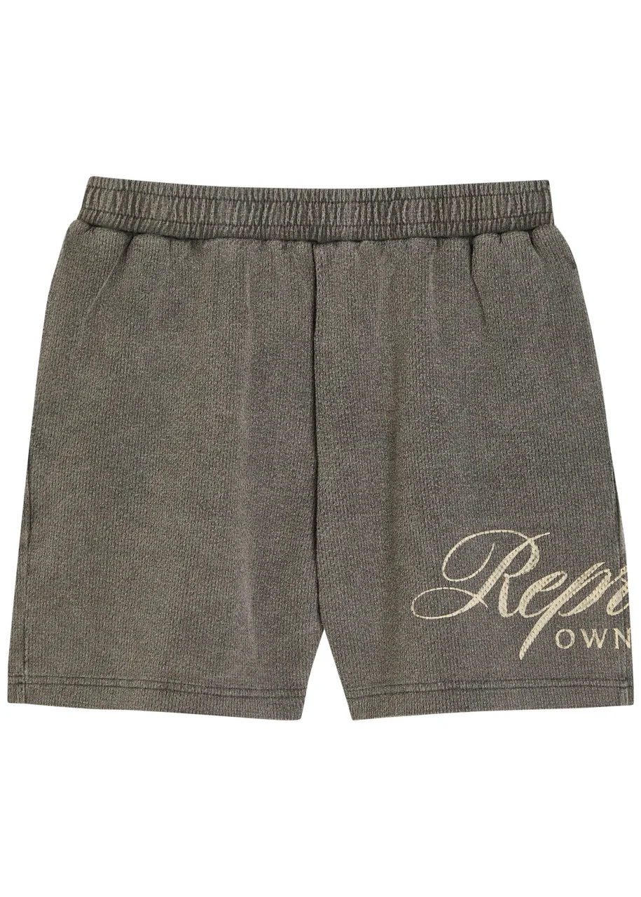 Represent Owners Club Script Cotton-mesh Shorts - 1