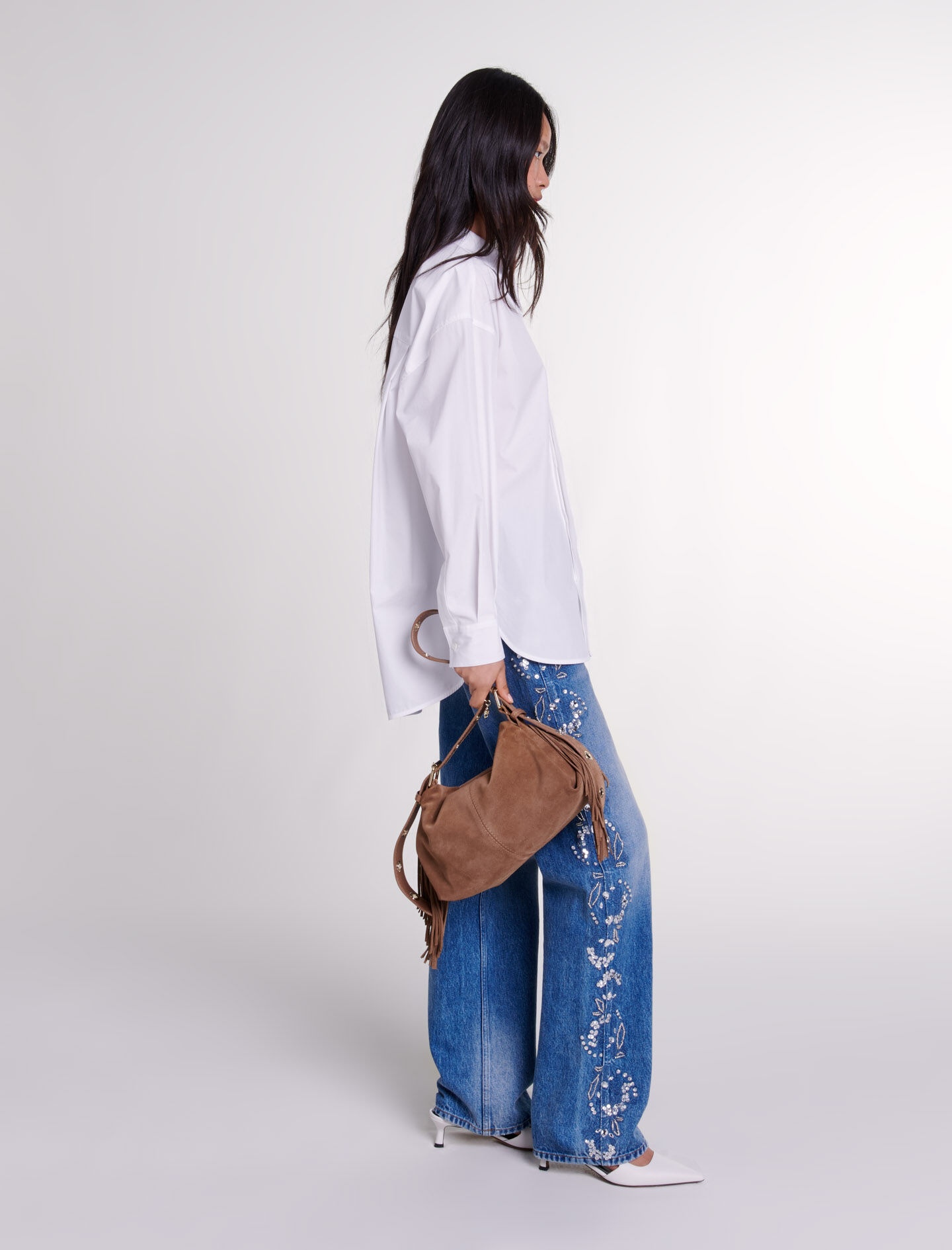 Oversized poplin shirt - 3