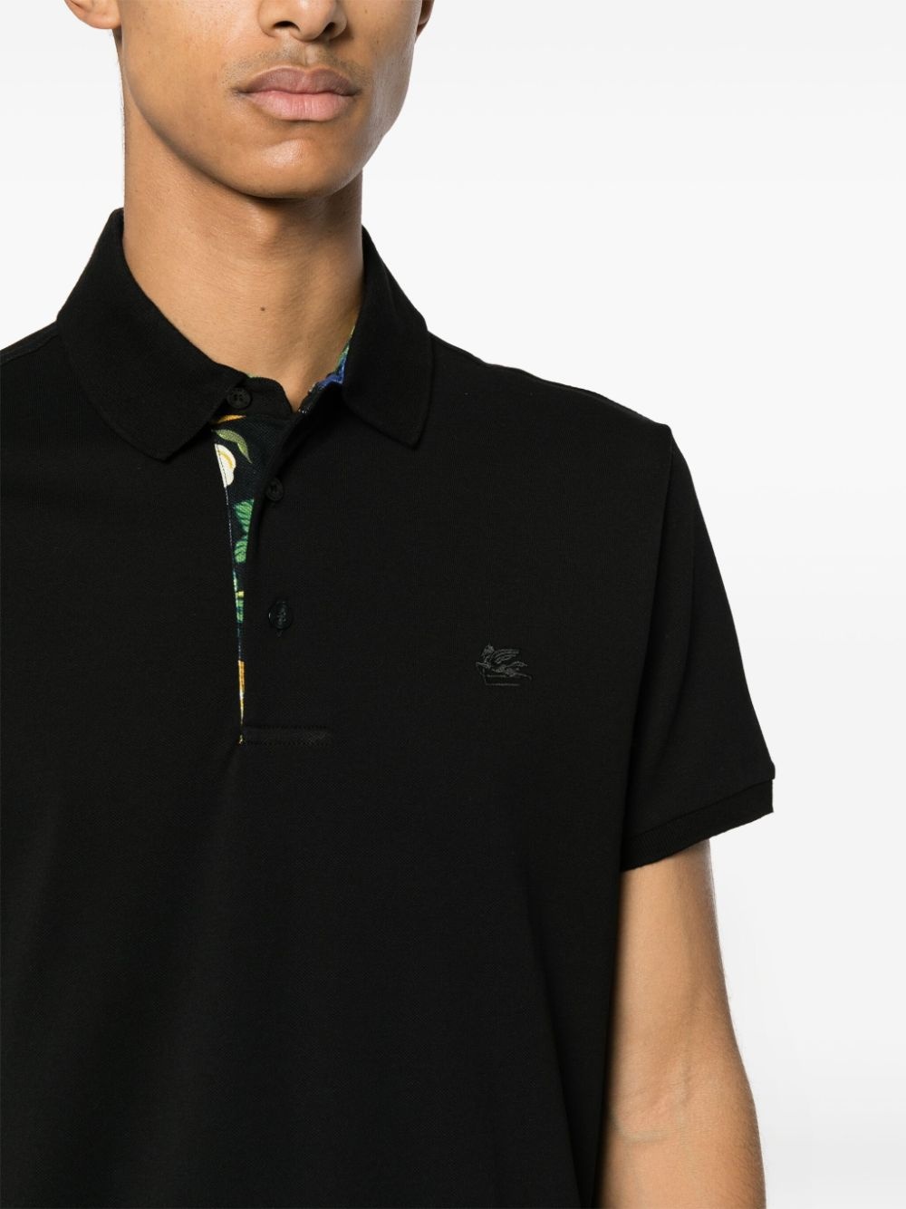 Pegaso-motif polo shirt - 8