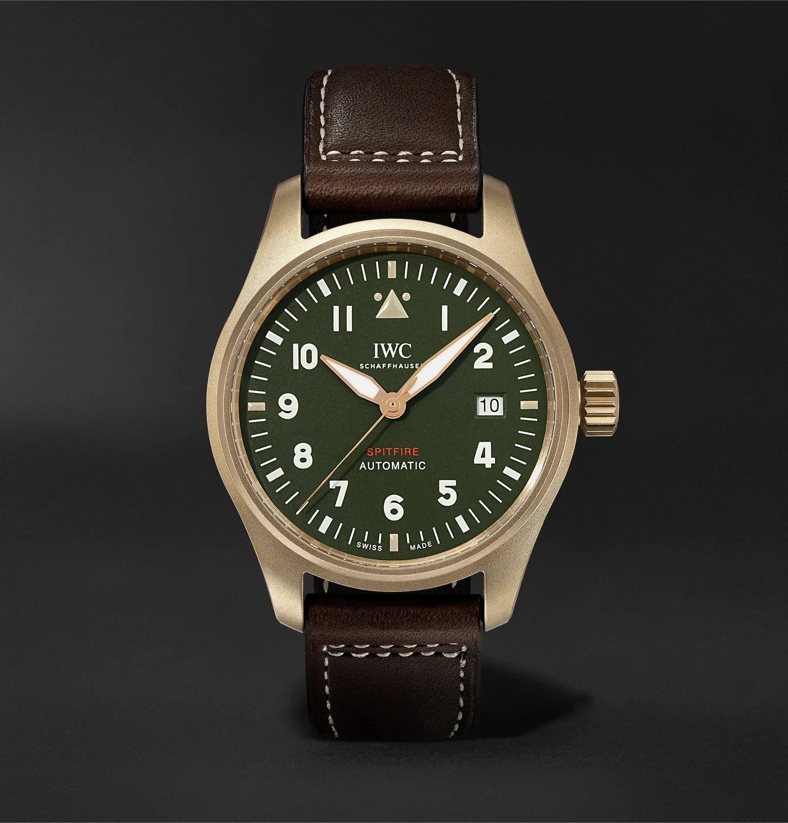 Pilot's Spitfire Automatic 39mm Bronze and Leather Watch, Ref. No. IW326802 - 1