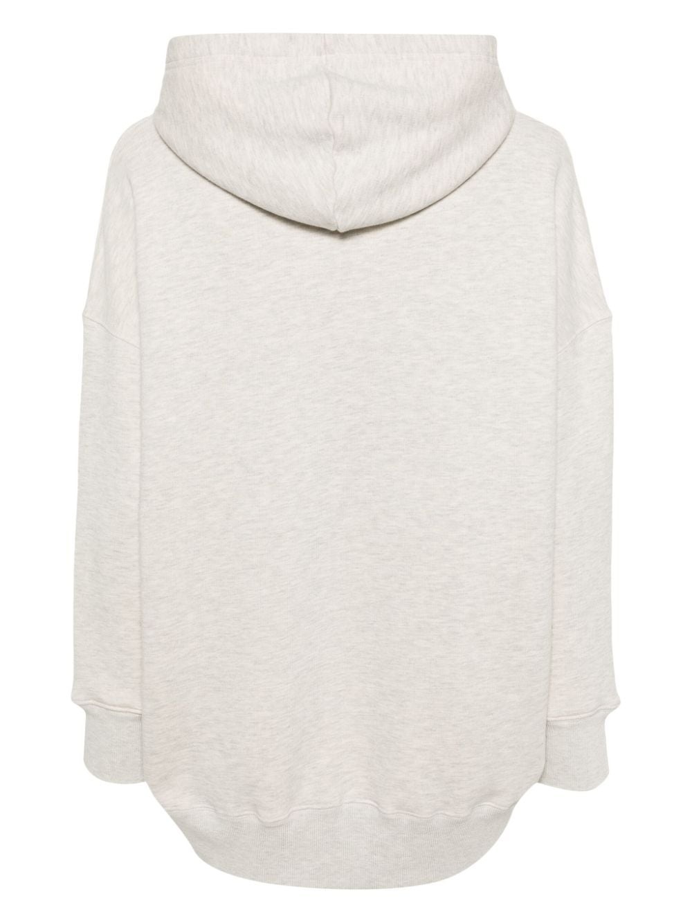 logo-embroidered mÃ©lange hoodie - 2