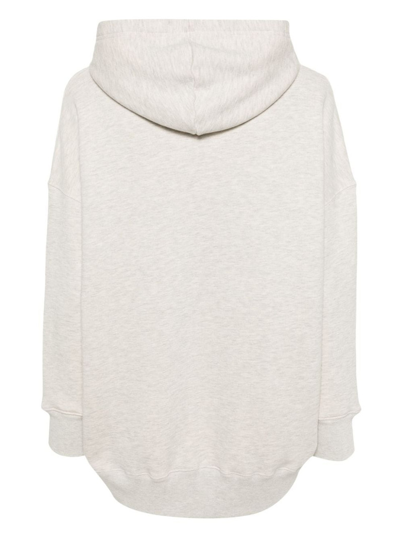 AUTRY logo-embroidered mÃ©lange hoodie outlook