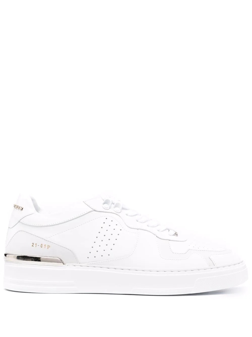 logo-plaque low-top sneakers - 1