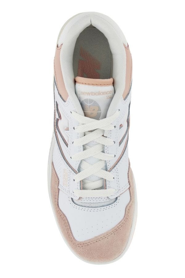 Two-tone leather 550 sneakers - 4