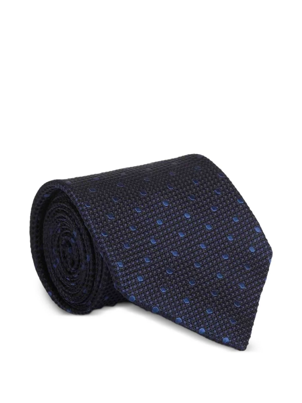 polka-dot silk tie - 1