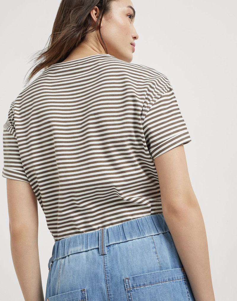 Lightweight denim five-pocket trousers 3