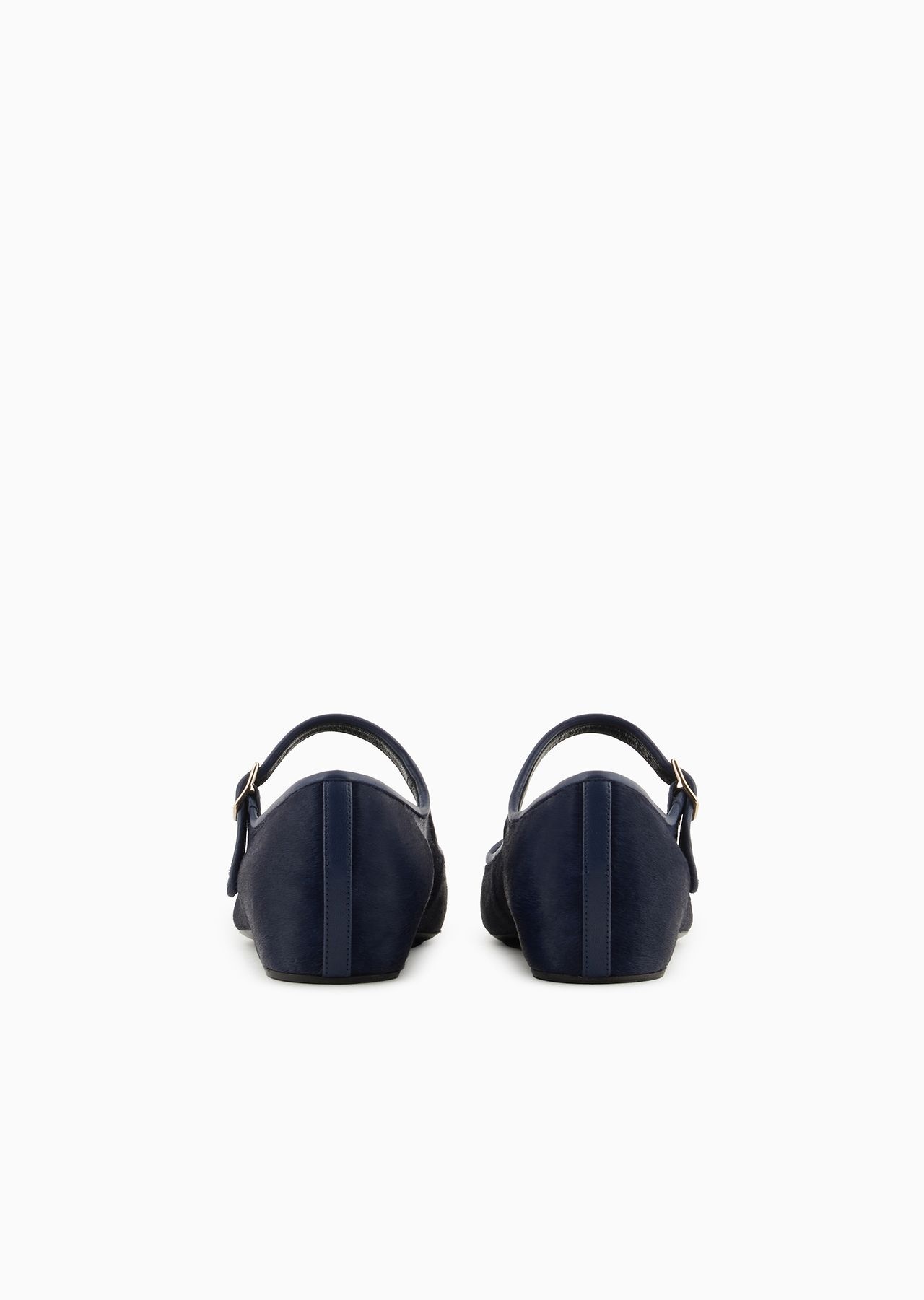 Ballerinas with nappa leather and ponyskin-effect strap - 4