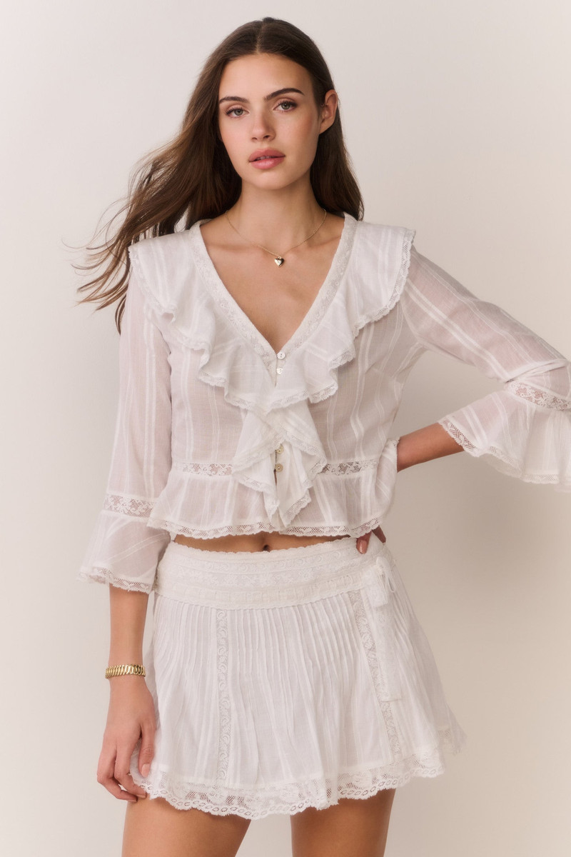 Olenna Cotton Victorian Ruffle Top 5