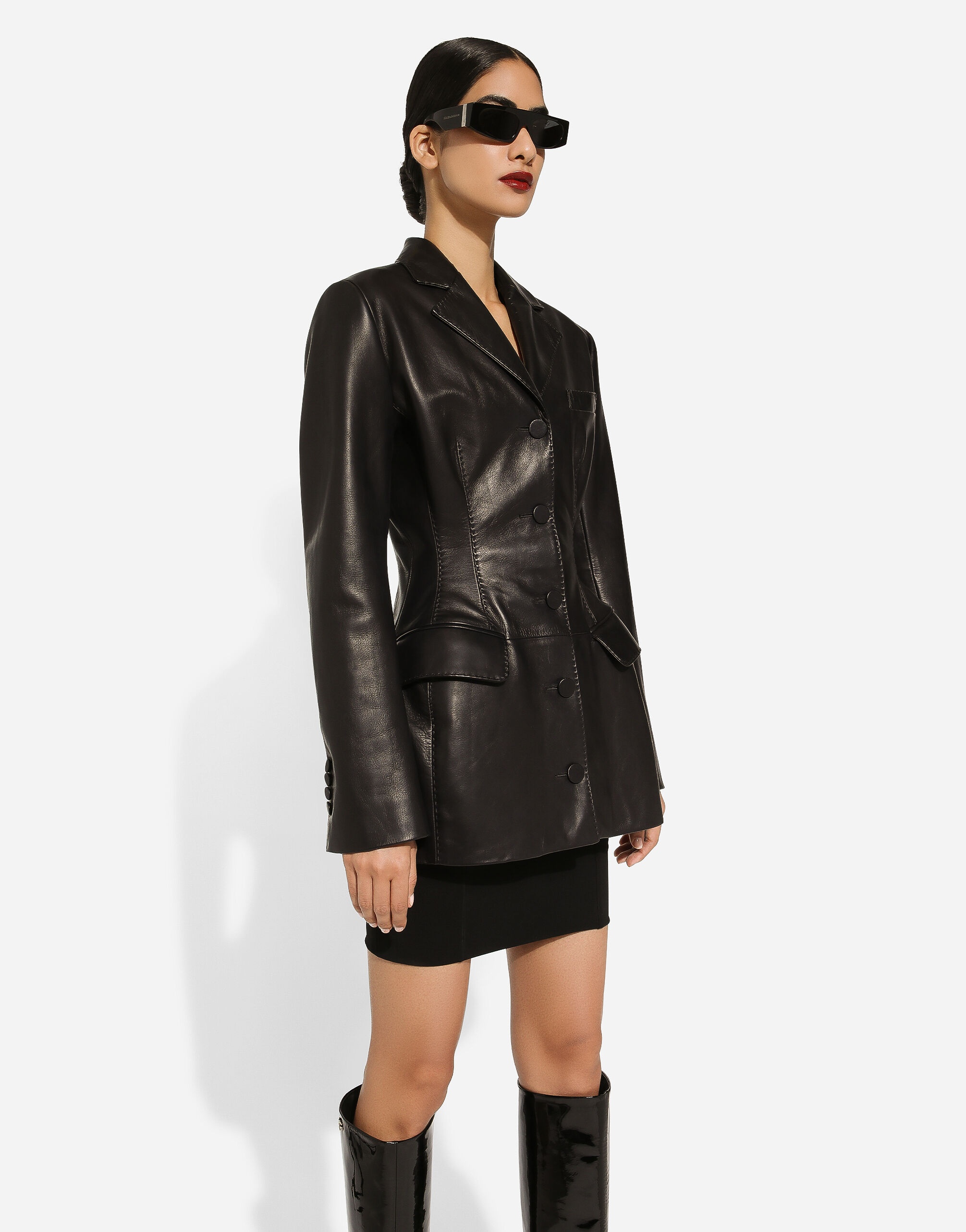 Calfskin Turlington jacket - 4