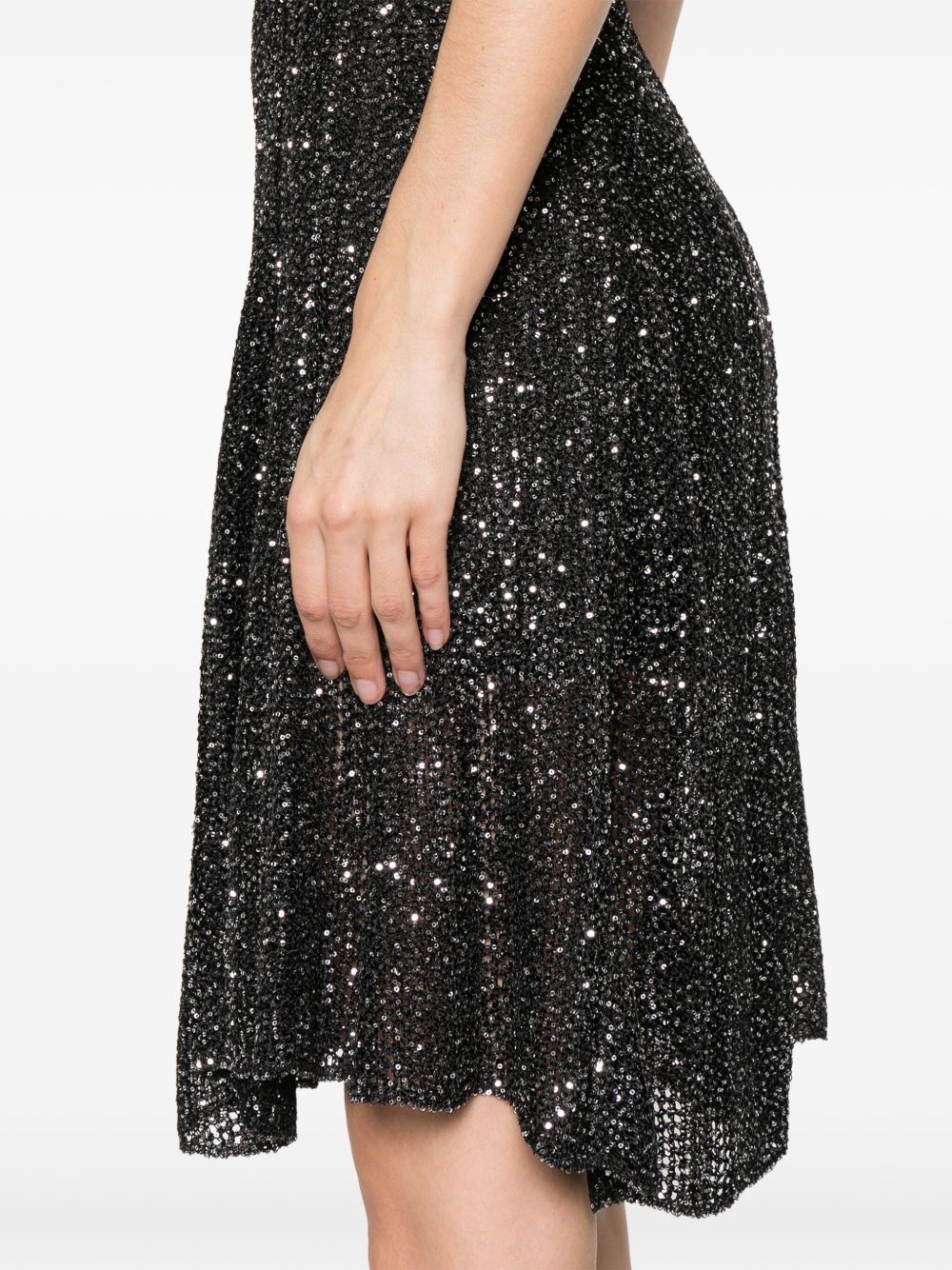 sequinned midi dress - 5