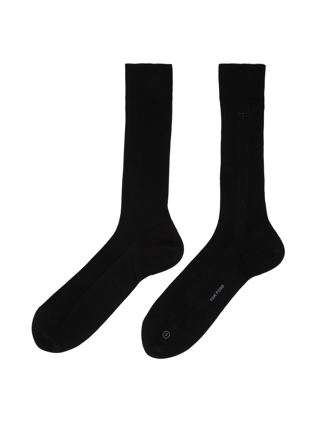 Black Embroidered Socks - 2