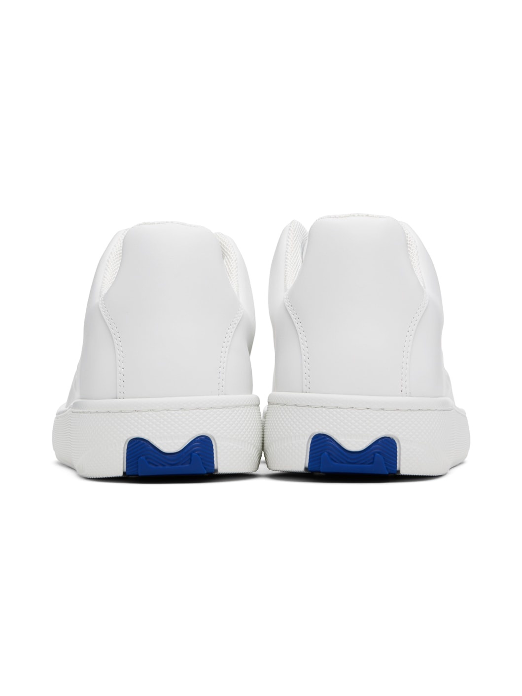 White Leather Box Sneakers - 2