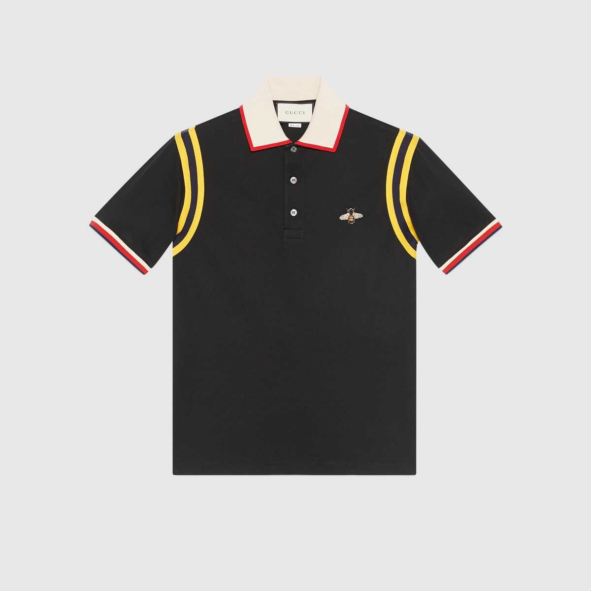 Cotton polo with bee - 1