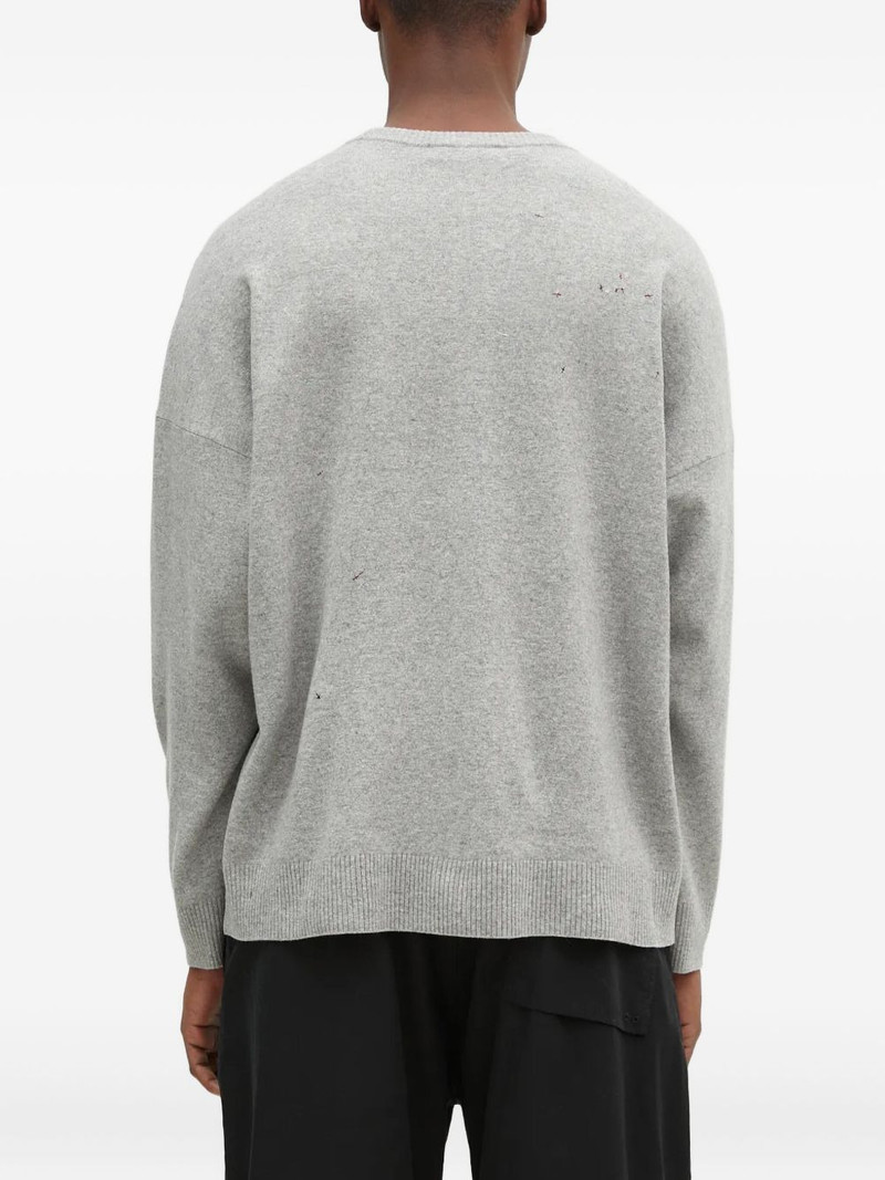 embroidered-detail crew-neck sweater 3