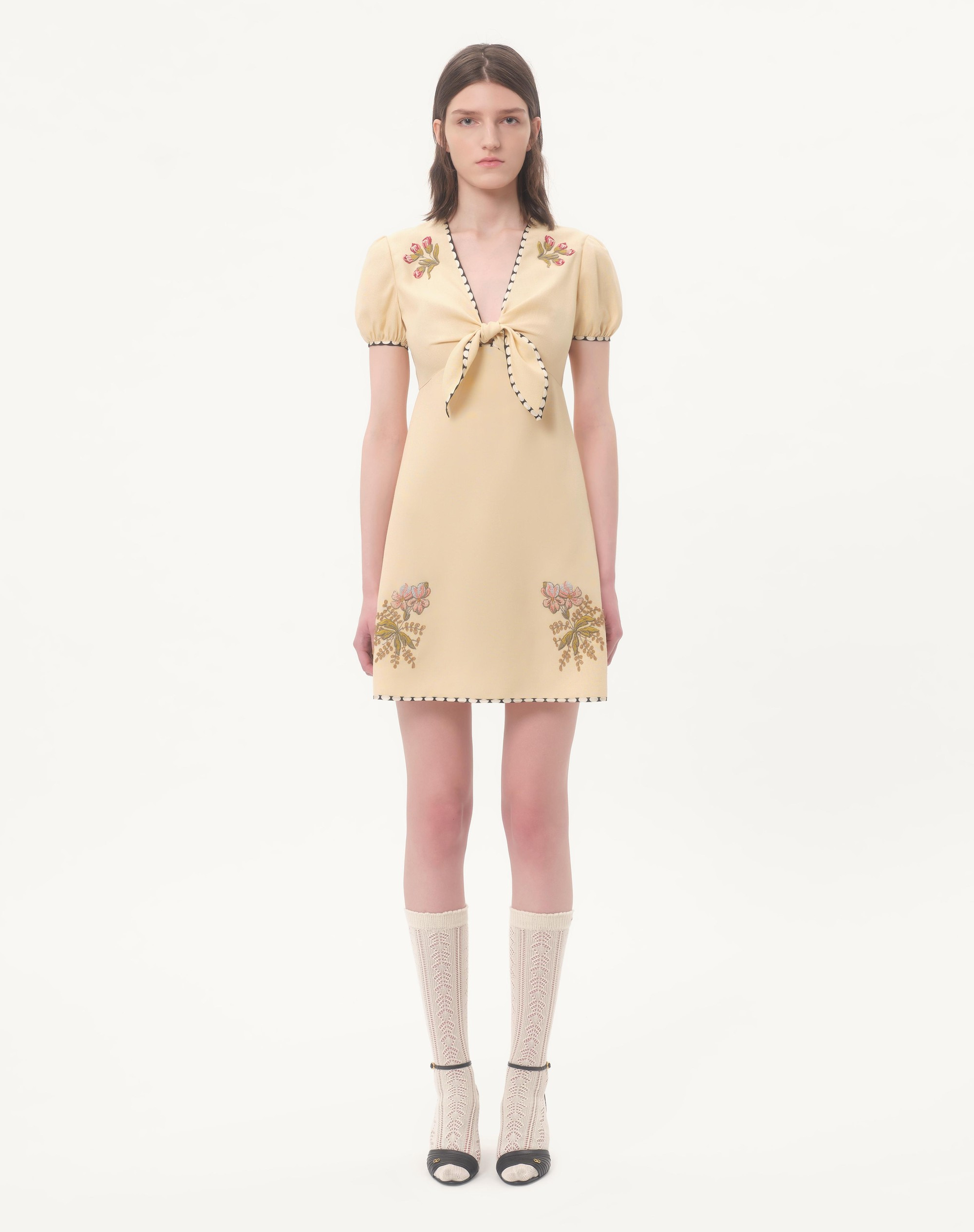 EMBROIDERED SHORT DRESS - 5