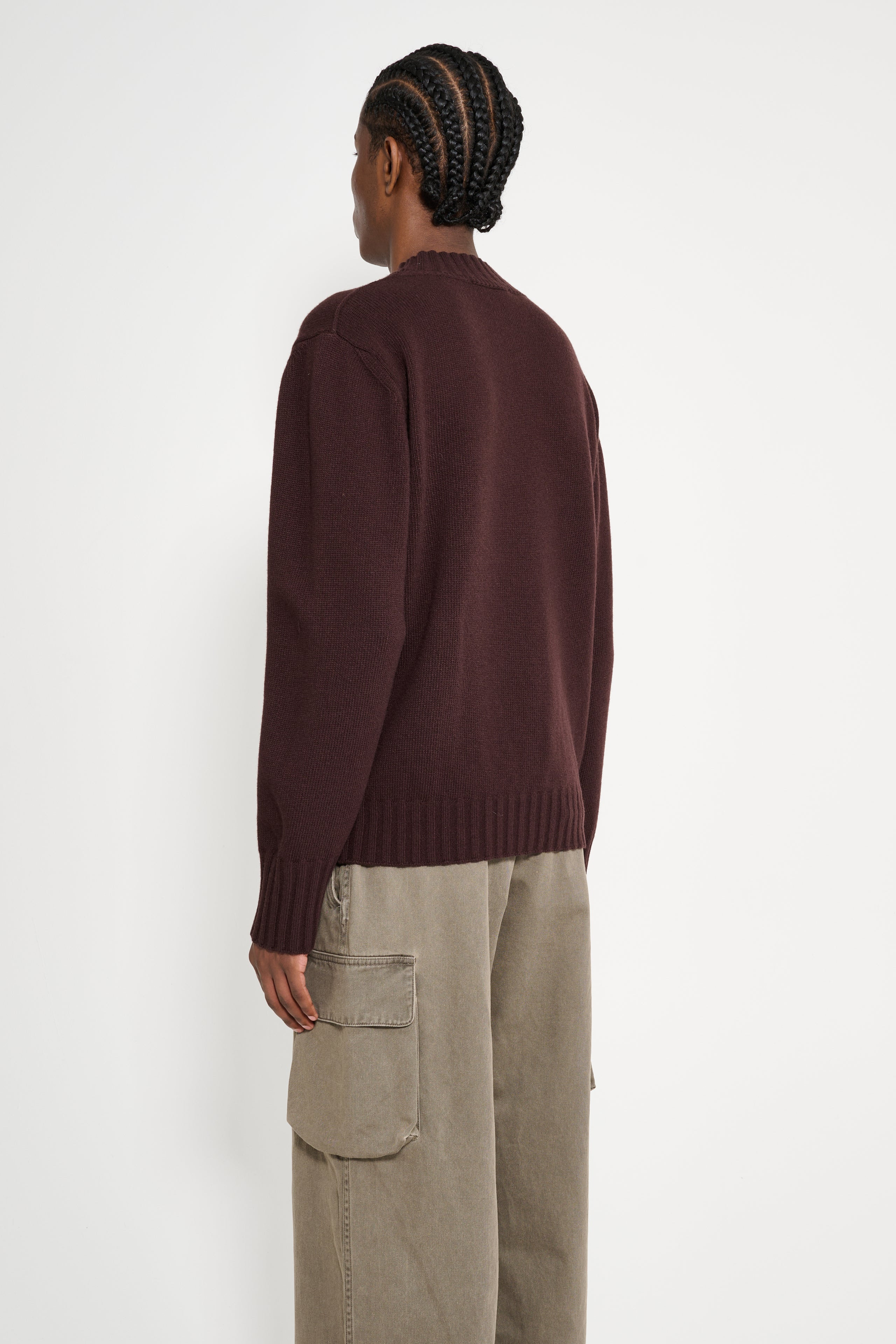 MARGARET HOWELL SINGLE POCKET CREW GEELONG MAHOGANY - 3
