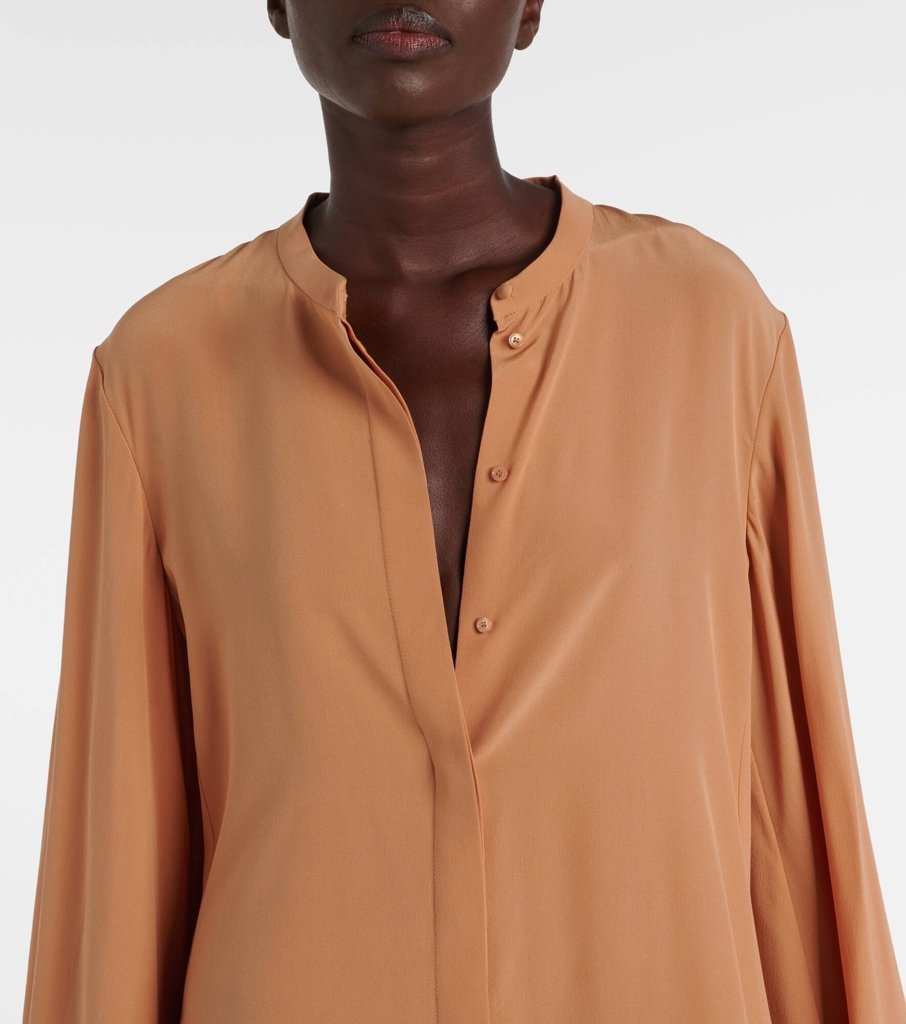 Silk crêpe de chine minidress - 4