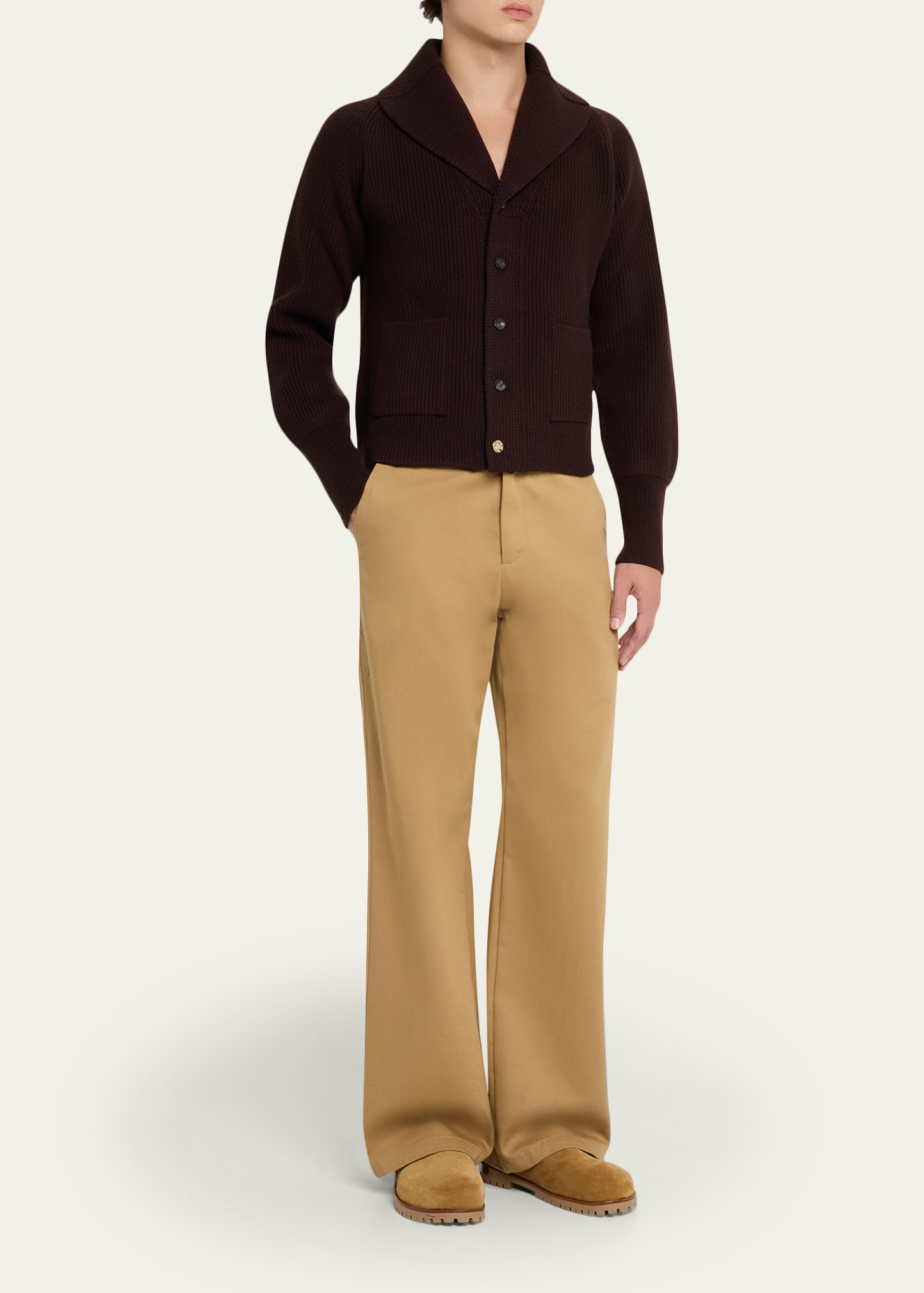 Men's The Solace Merino Wool Rib-Knit Cardigan - 2