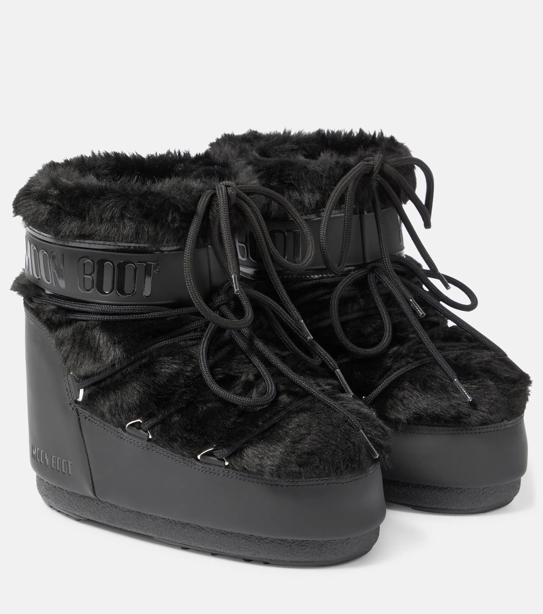 Icon Low faux fur-trimmed snow boots - 1