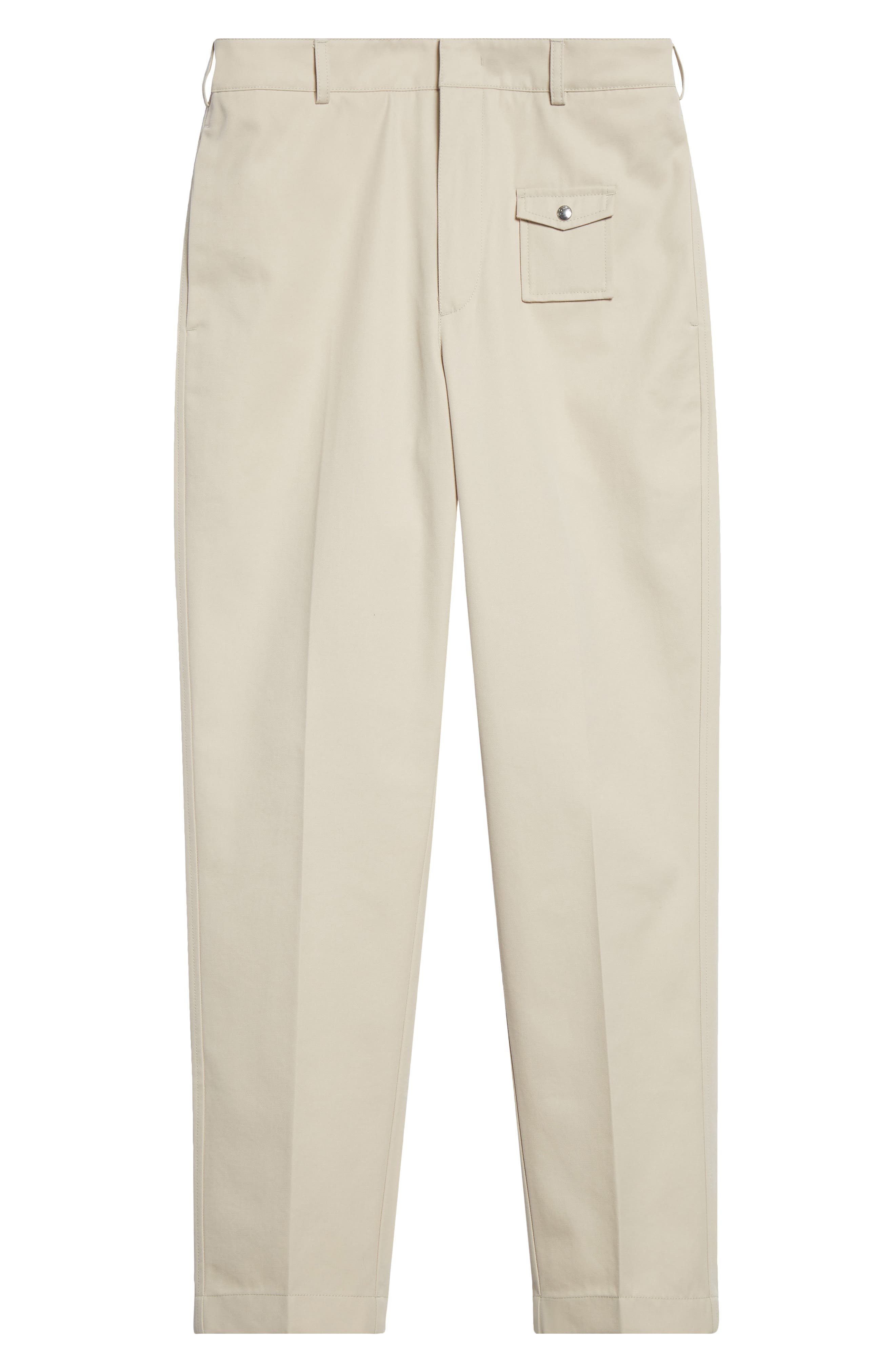 Moncler Tailored Gabardine Pants in Intense Beige at Nordstrom - 6