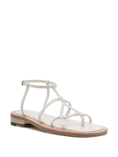LOW CLASSIC open-toe leather sandals outlook