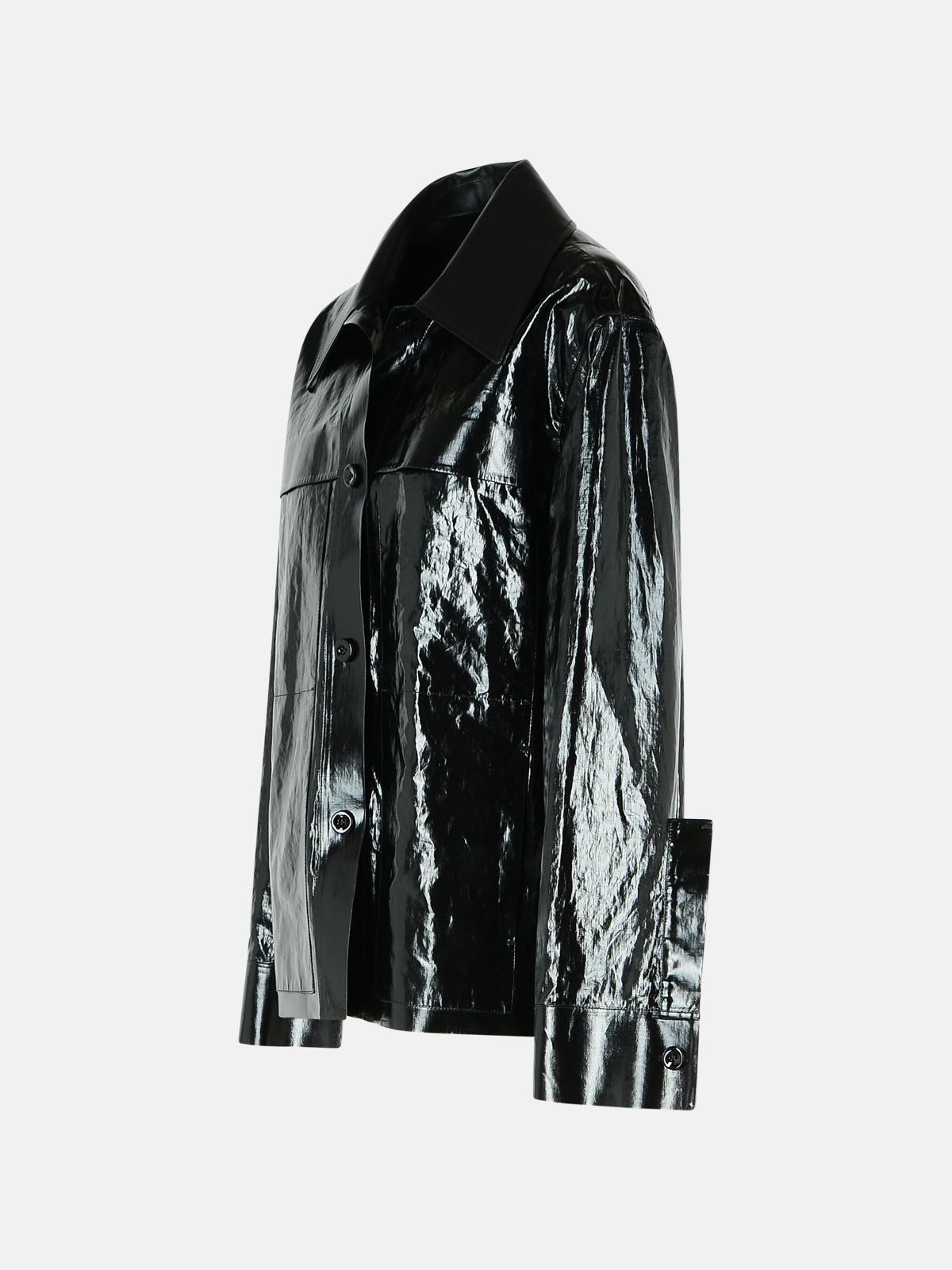 BLACK LINEN JACKET - 2
