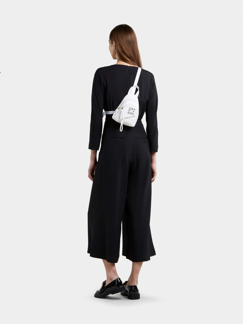 Roger Vivier Walky Viv' Strass Buckle Mini Backpack in Soft Leather outlook