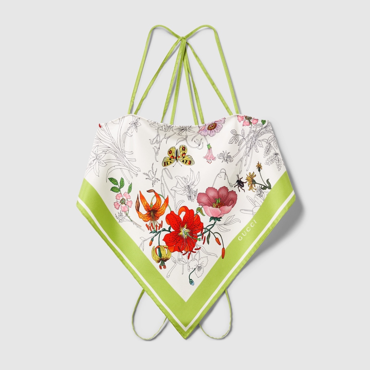 Printed silk twill top - 1