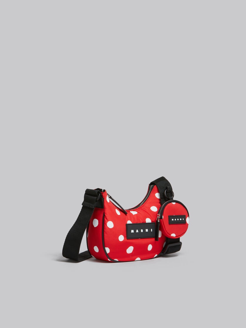 RED POLKA-DOT PUFF HOBO SMALL BAG - 6