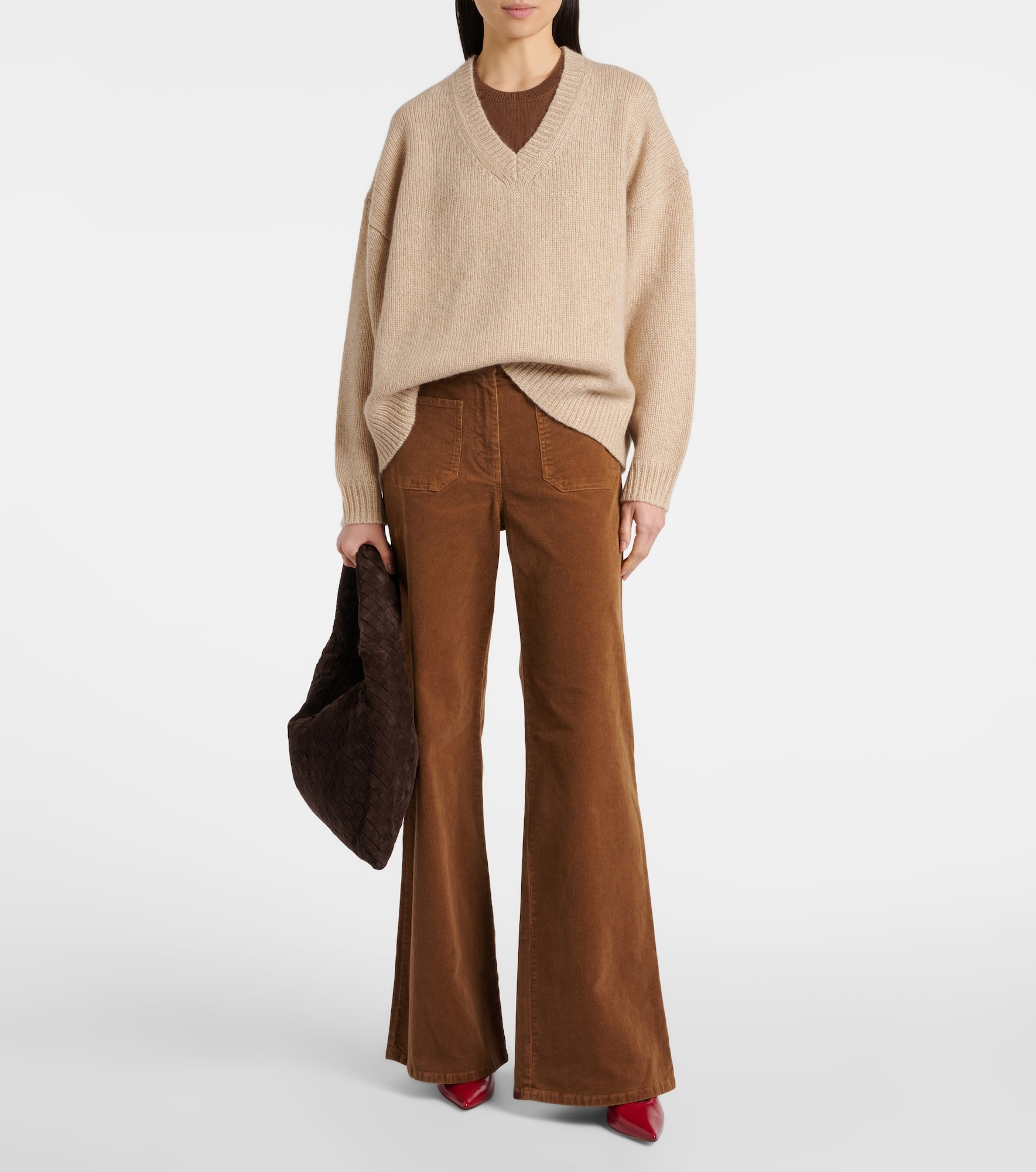 Florence high-rise corduroy flared pants - 2