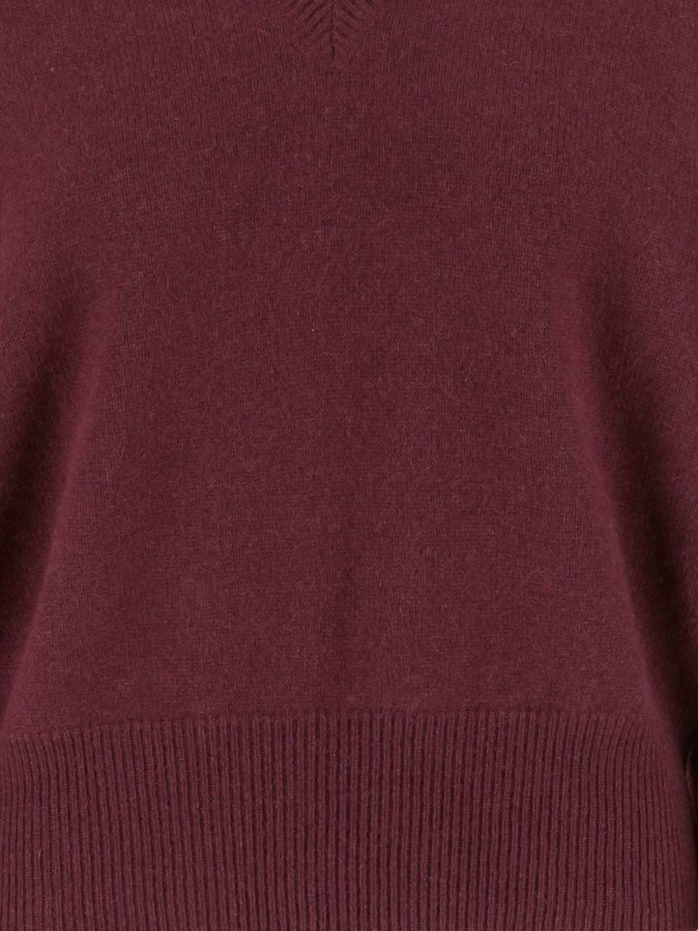 V-neck cashmere sweater - 3