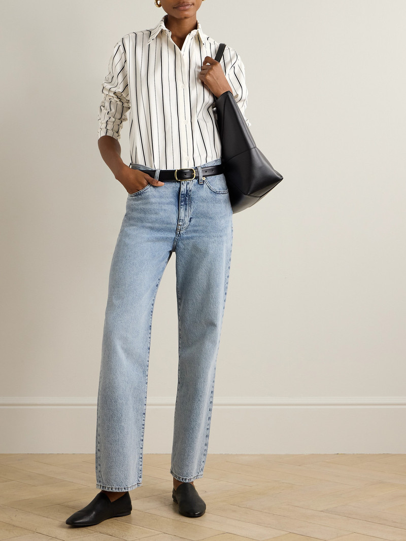 TOVE Damita Striped Cotton-poplin Shirt outlook