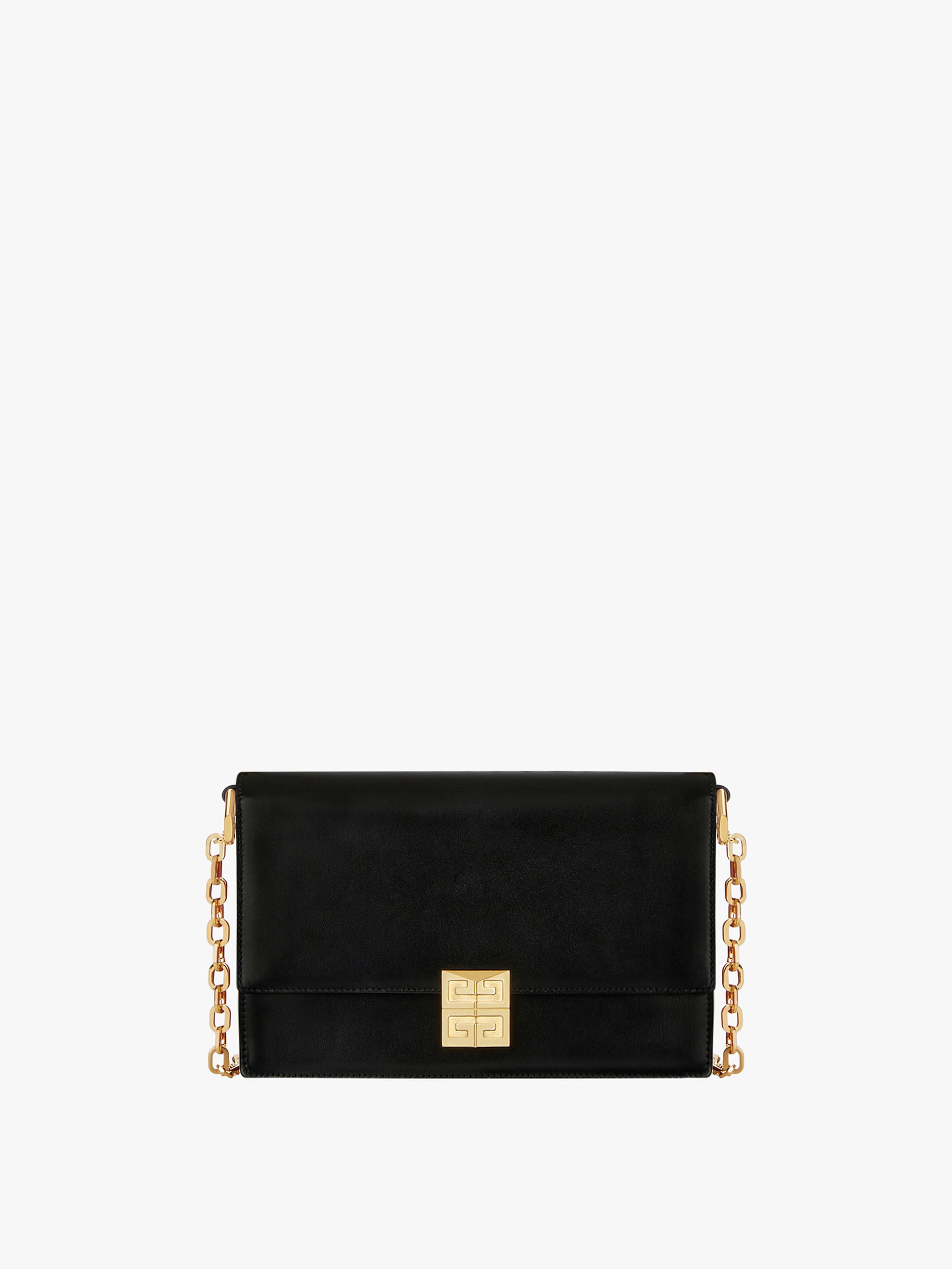 MEDIUM 4G BAG IN BOX LEATHER WITH CHAIN - 1
