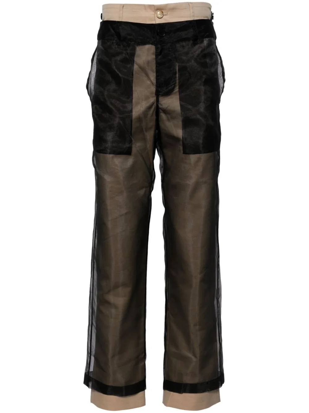 reversible layered trousers - 1