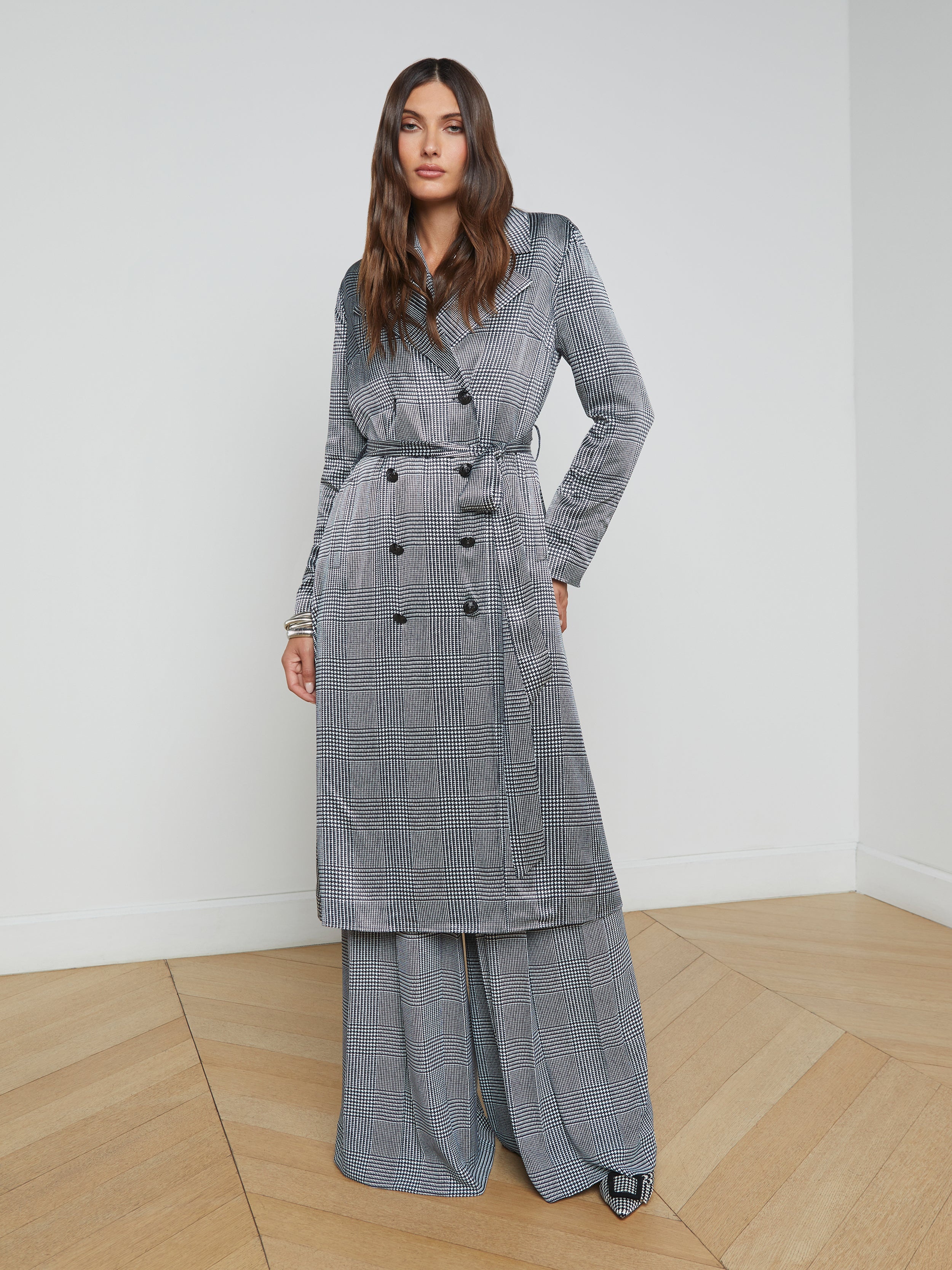 Moda Satin Trench Coat - 2